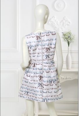 Sleeveless Polyester Womens Kasual Busana Going Out Dresses Of Digital Printing