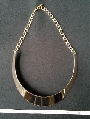 Paduan Chunky Fashion Jewelry campuran logam kalung dengan lingkaran besar