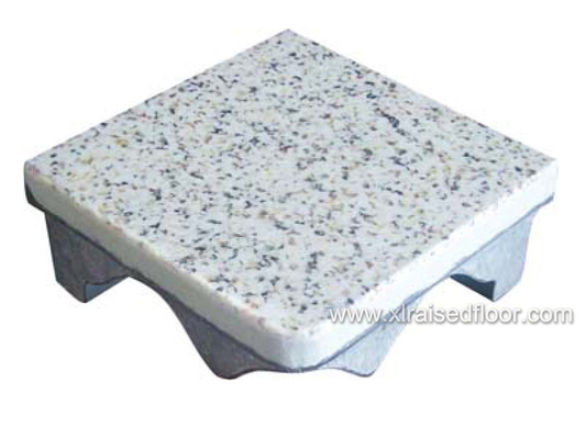 Granit Finish Dibesarkan Logam Floor / Dibesarkan Access Flooring Fireproof