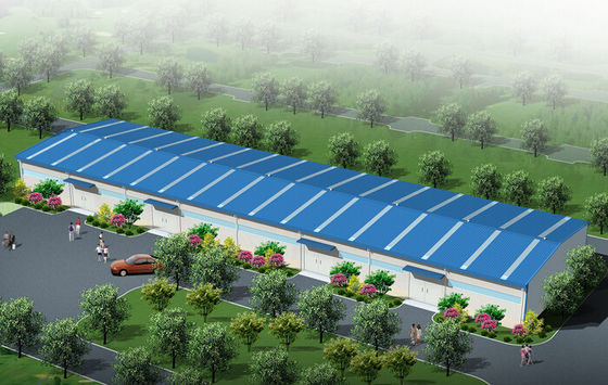 Tempat Penampungan Limbah Industri Logam Ringan Preengineered AISC 80 X 110