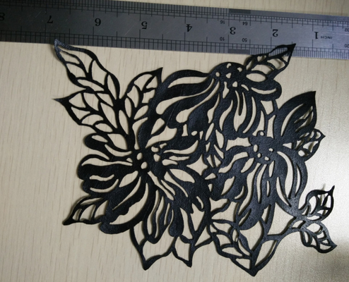 Hitam Heat Transfer Rhinestones PU bahan dengan budaya nasional