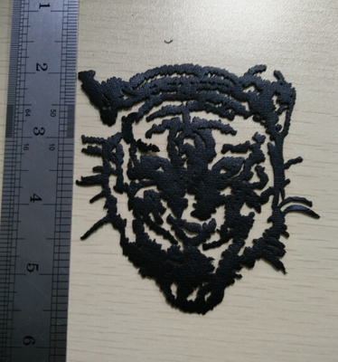 Tiger Kepala di Black Panas Transfer Membuat Heat Transfer Sendiri