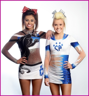 CHEER tim metalik Rhinestones pemuda cheerleader pakaian dengan busur