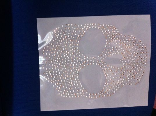 Pola Skull Hot memperbaiki setengah putaran Transfer Rhinestone Panas UNTUK tas celana