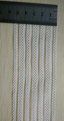 Spandex / Nylon Putih Woven Elastic Webbing Untuk Dekorasi
