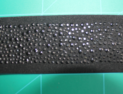 5cm Hitam elastis anyaman Nylon Dan Spandex Dengan berlian imitasi