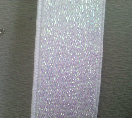 Reflektif nilon Kain elastis anyaman untuk pakaian dan sabuk 3.2cm