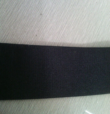 Pakaian dan sabuk Hitam Plain karet anyaman elastis untuk tas / kereta bayi kemasan