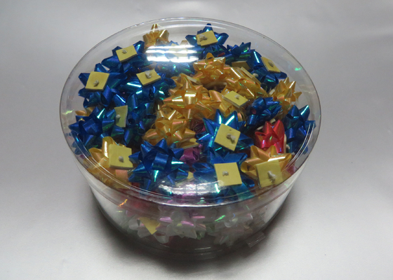 Emas, Merah, Biru Mini star Hadiah busur pita dengan polypropylene untuk Hadiah dekorasi