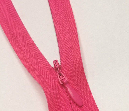 Pakaian terlihat Zipper Gigi # 3 SGS Nylon pink Eco-Friendly