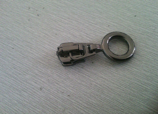 Eco-Friendly Zipper Tarik Alloy Gunmetal Warna Untuk Sepatu Tent / Bag