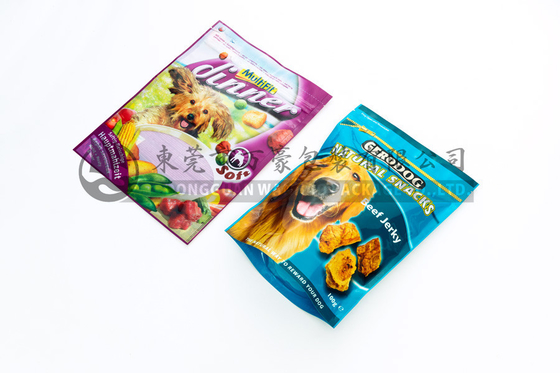 Kustom Reclosable Ziplock Stand Up Pouch Tas, Standing Dog Food Bag Dengan Zipper