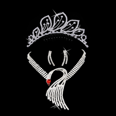Perhiasan indah Handmade Hewan Kalung Anting Crown untuk Womens, Girls