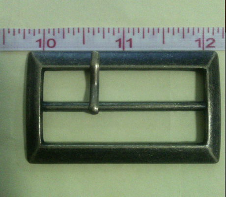 Plating Gunmetal Lapangan Kain Belt Buckle, tas jins seng militer gesper