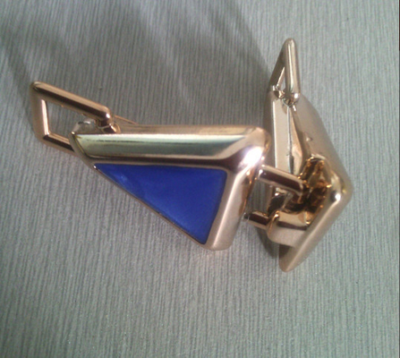 Busana biru dan emas ABS Kain Belt Buckle, belt 7cm keren gesper