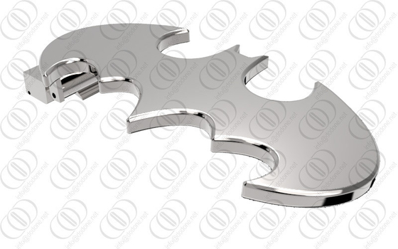 Perak Stainless Steel Batman Belt Buckle Cermin Shiny Dipoles