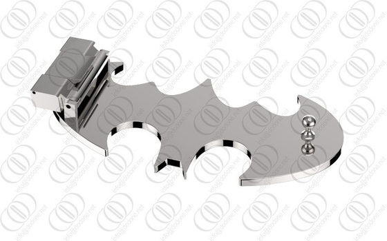 Perak Stainless Steel Batman Belt Buckle Cermin Shiny Dipoles