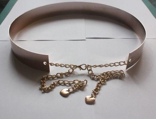 5cm Kain Sabuk Untuk Wanita, fashion logam pelat logam cermin dengan rantai sabuk pinggang