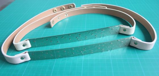 Kustom 3cm logam emas sabuk kain piring fashion untuk wanita, PU dan Iron belt