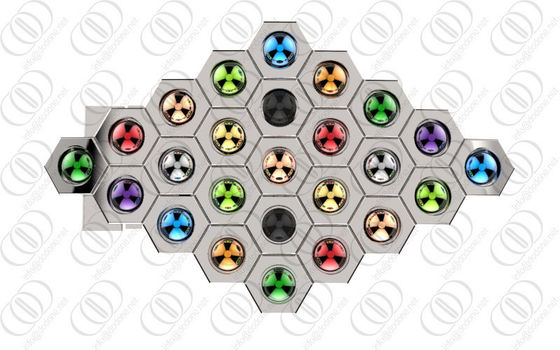 Gaya Penggantian Stainless Steel Belt Buckle Dengan multi Warna Aksen
