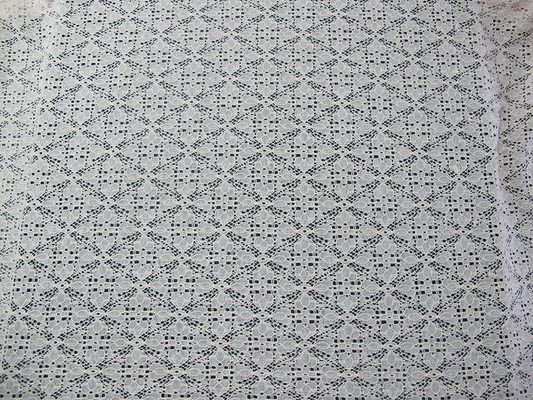 Kain Lace Nylon katun merenggang untuk pakaian, renda Mesh Fabric