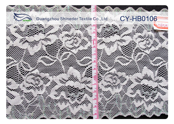 OEM / ODM Desain Nylon Lace dengan Bahan Elastis Untuk Kaos CY-HB0106