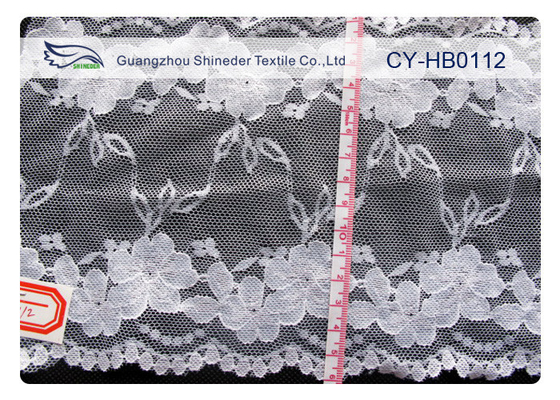 100% Nylon Lace Fabric, Kekuatan Tinggi untuk Garmen, Dress CY-HB0112