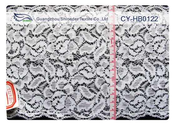Mode Cotton Nylon Lace Fabric Larut Air, 15cm Lebar CY-HB0122