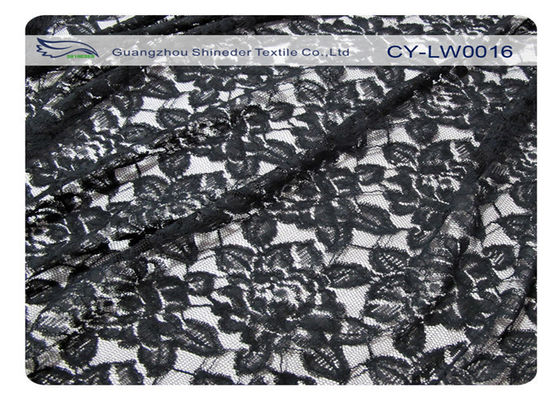 Kain nilon kapas bunga hitam nilon, 65% nilon + 35% katun CY-LW0016