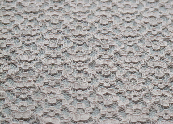 Eco-Friendly Cotton Nylon Lace Fabric Untuk Home Decoration Durable CY-LW0148