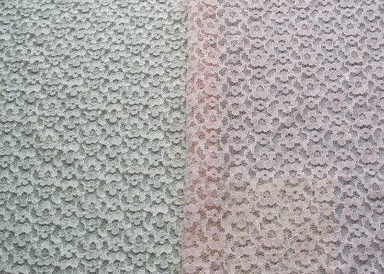 Eco-Friendly Cotton Nylon Lace Fabric Untuk Home Decoration Durable CY-LW0148