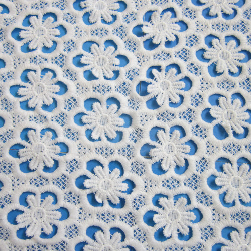 Bordir Lace Fabric, Terbuat dari nilon, Cocok untuk pakaian, gaun