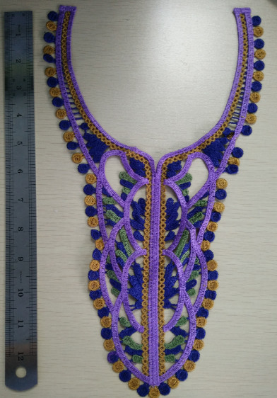 Indah Purple Desain Poly Cotton Motif Dengan Gaya Fashional